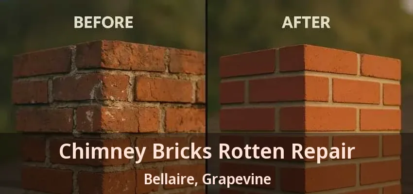 Chimney Bricks Rotten Repair Bellaire, Grapevine - TX