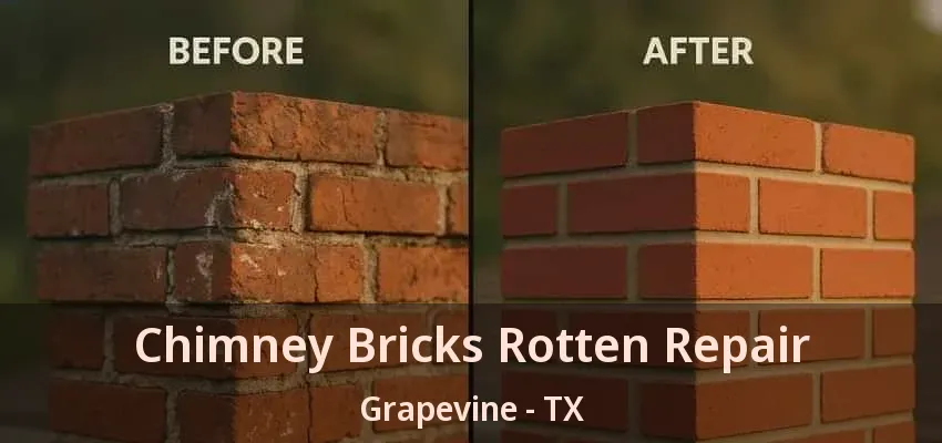 Chimney Bricks Rotten Repair Grapevine - TX