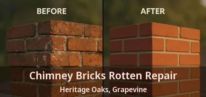 Chimney Bricks Rotten Repair Heritage Oaks, Grapevine - TX