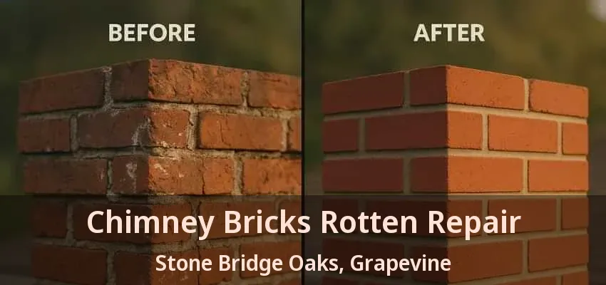 Chimney Bricks Rotten Repair Stone Bridge Oaks, Grapevine - TX