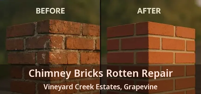Chimney Bricks Rotten Repair Vineyard Creek Estates, Grapevine - TX