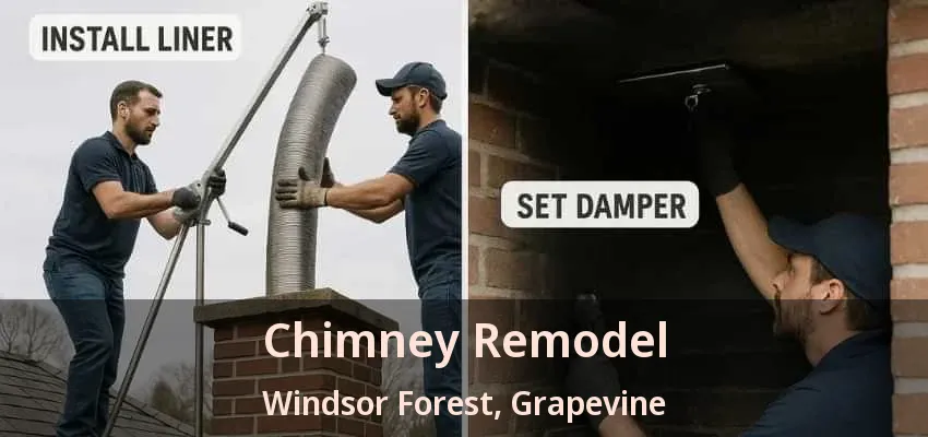 Chimney Remodel Windsor Forest, Grapevine - TX