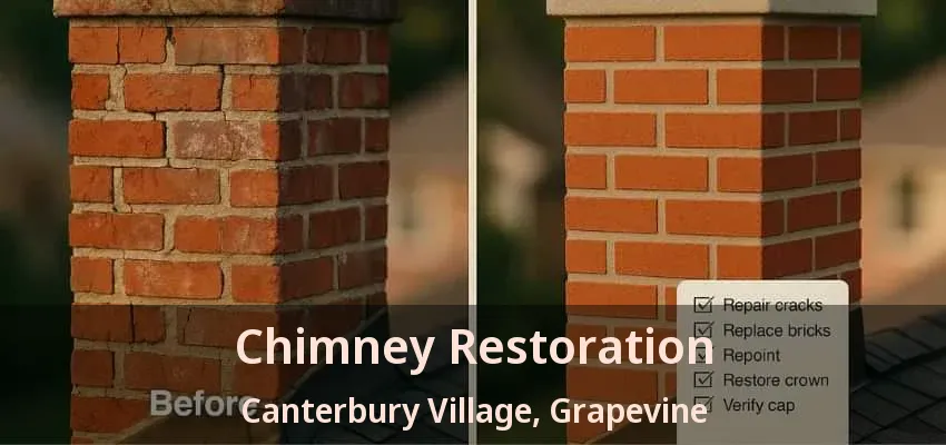 Chimney Restoration Canterbury Village, Grapevine - TX