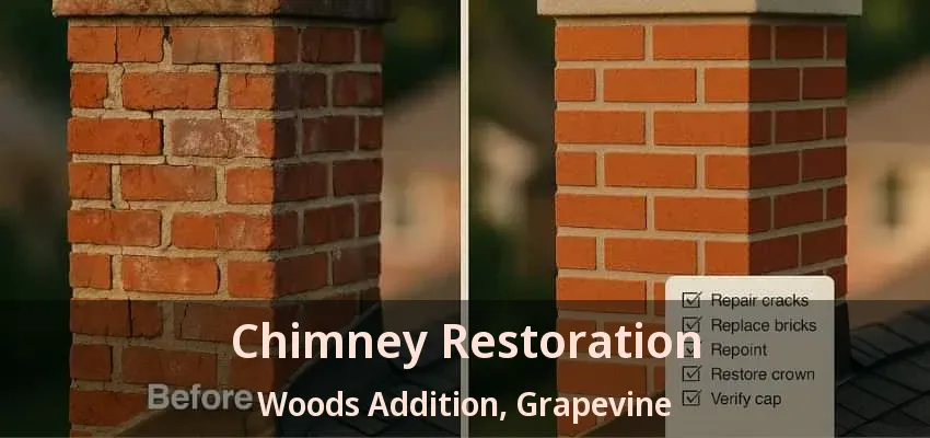 Chimney Restoration Woods Addition, Grapevine - TX