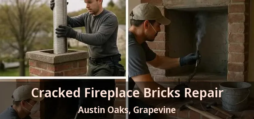 Cracked Fireplace Bricks Repair Austin Oaks, Grapevine - TX