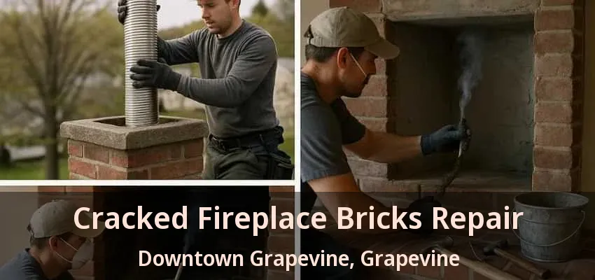 Cracked Fireplace Bricks Repair Downtown Grapevine, Grapevine - TX