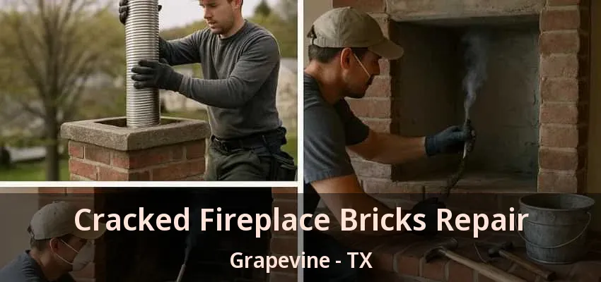 Cracked Fireplace Bricks Repair Grapevine - TX