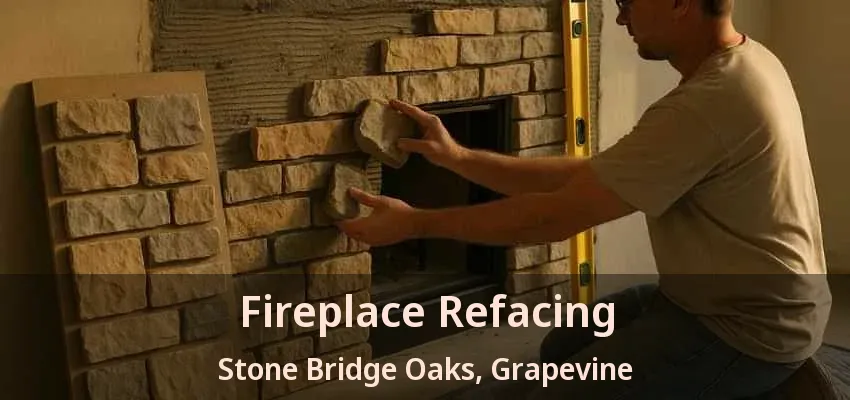 Fireplace Refacing Stone Bridge Oaks, Grapevine - TX