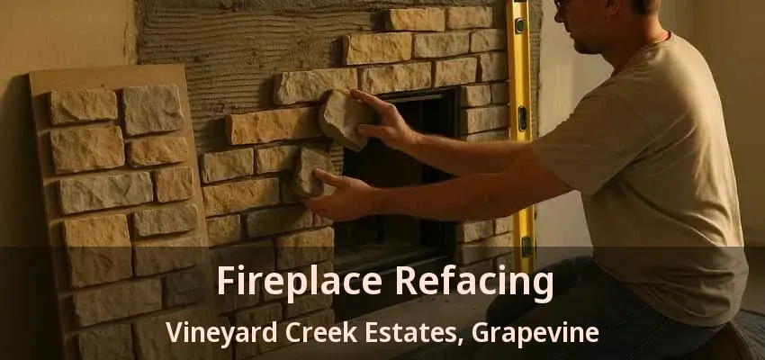 Fireplace Refacing Vineyard Creek Estates, Grapevine - TX