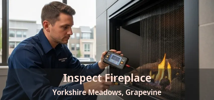 Inspect Fireplace Yorkshire Meadows, Grapevine - TX