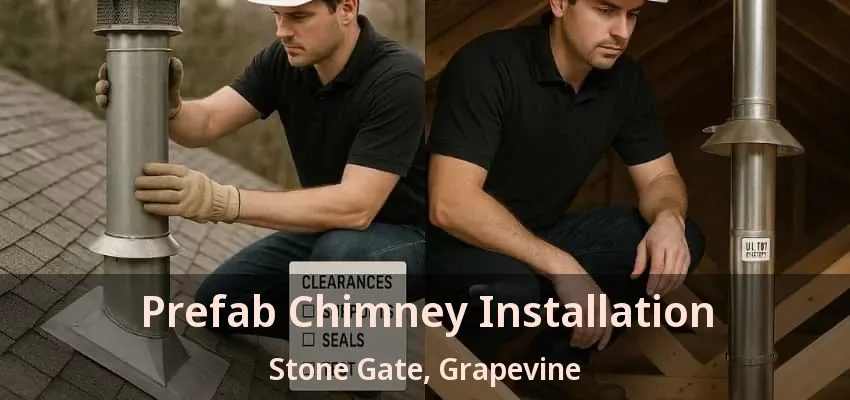 Prefab Chimney Installation Stone Gate, Grapevine - TX
