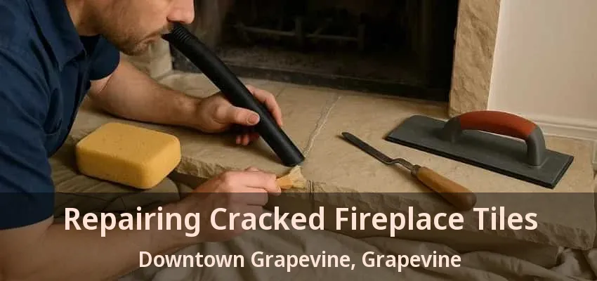 Repairing Cracked Fireplace Tiles Downtown Grapevine, Grapevine - TX