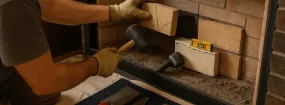 Cracked Fireplace Bricks Repair Grapevine